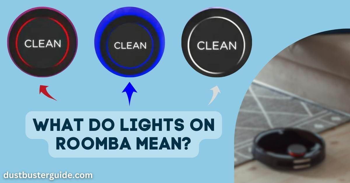 what do lights on roomba mean