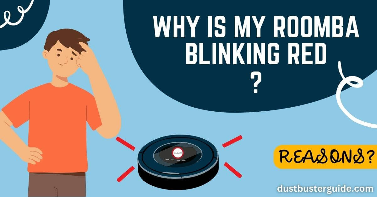 why is my roomba blinking red