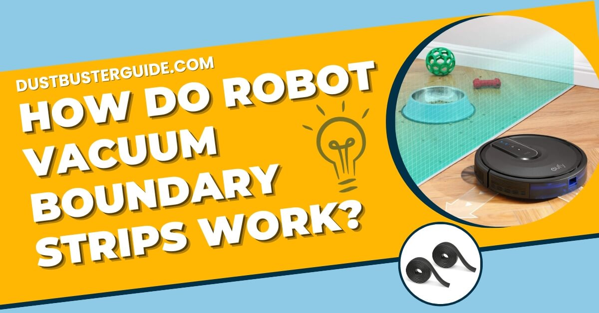 How do robot vacuum boundary strips work